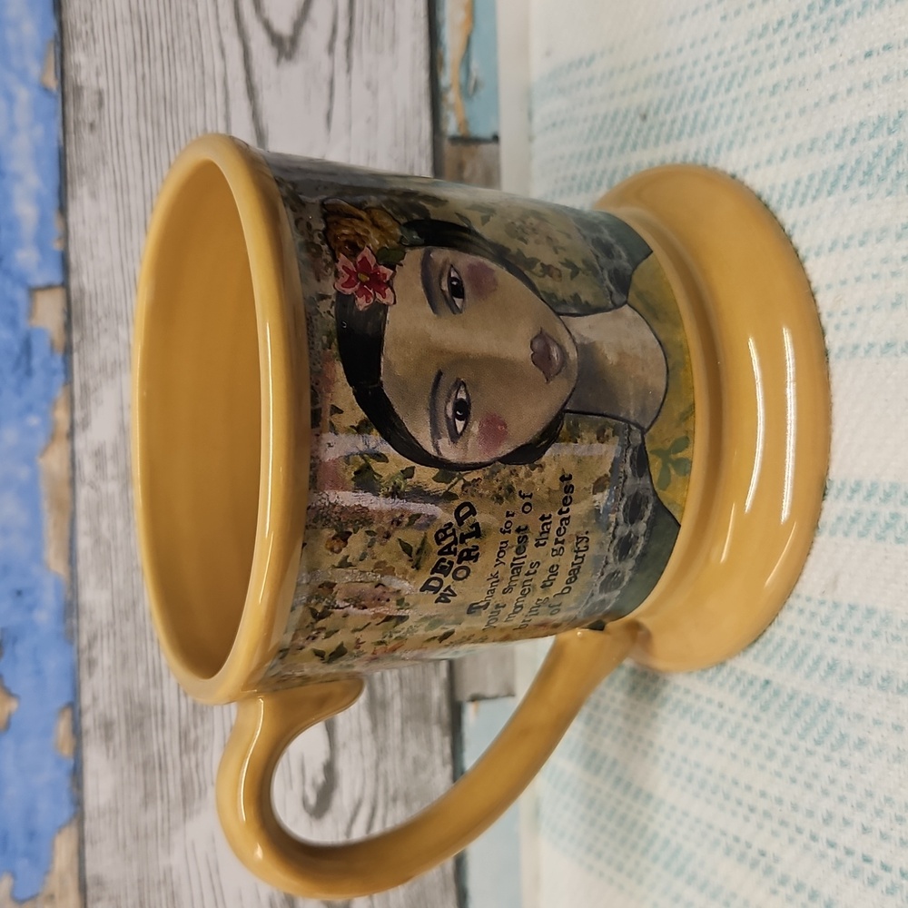 Kelly Rae Roberts 'DEAR WORLD' Coffee cup